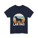 Lab Dad Labrador Dog T-Shirt - Navy