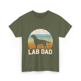 Lab Dad Labrador Dog T-Shirt - Military Green