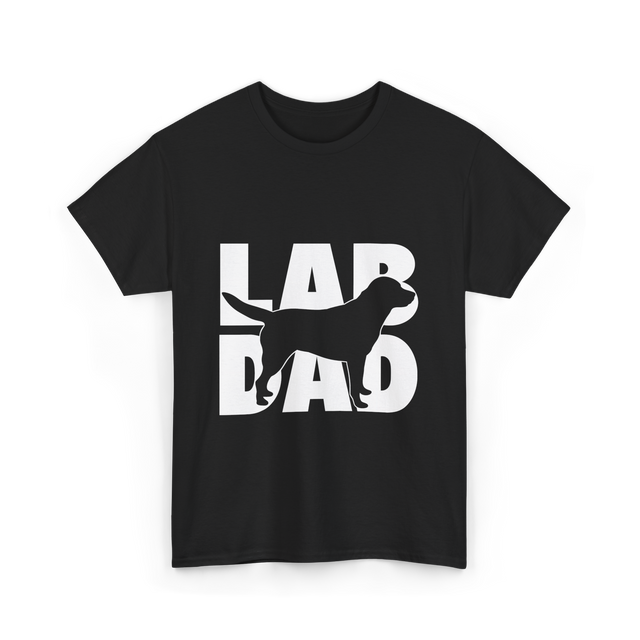 Lab Dad Labrador Retriever Dog Dad T-Shirt - Black