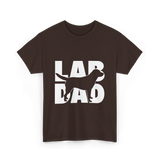 Lab Dad Labrador Retriever Dog Dad T-Shirt - Dark Chocolate