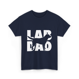 Lab Dad Labrador Retriever Dog Dad T-Shirt - Navy