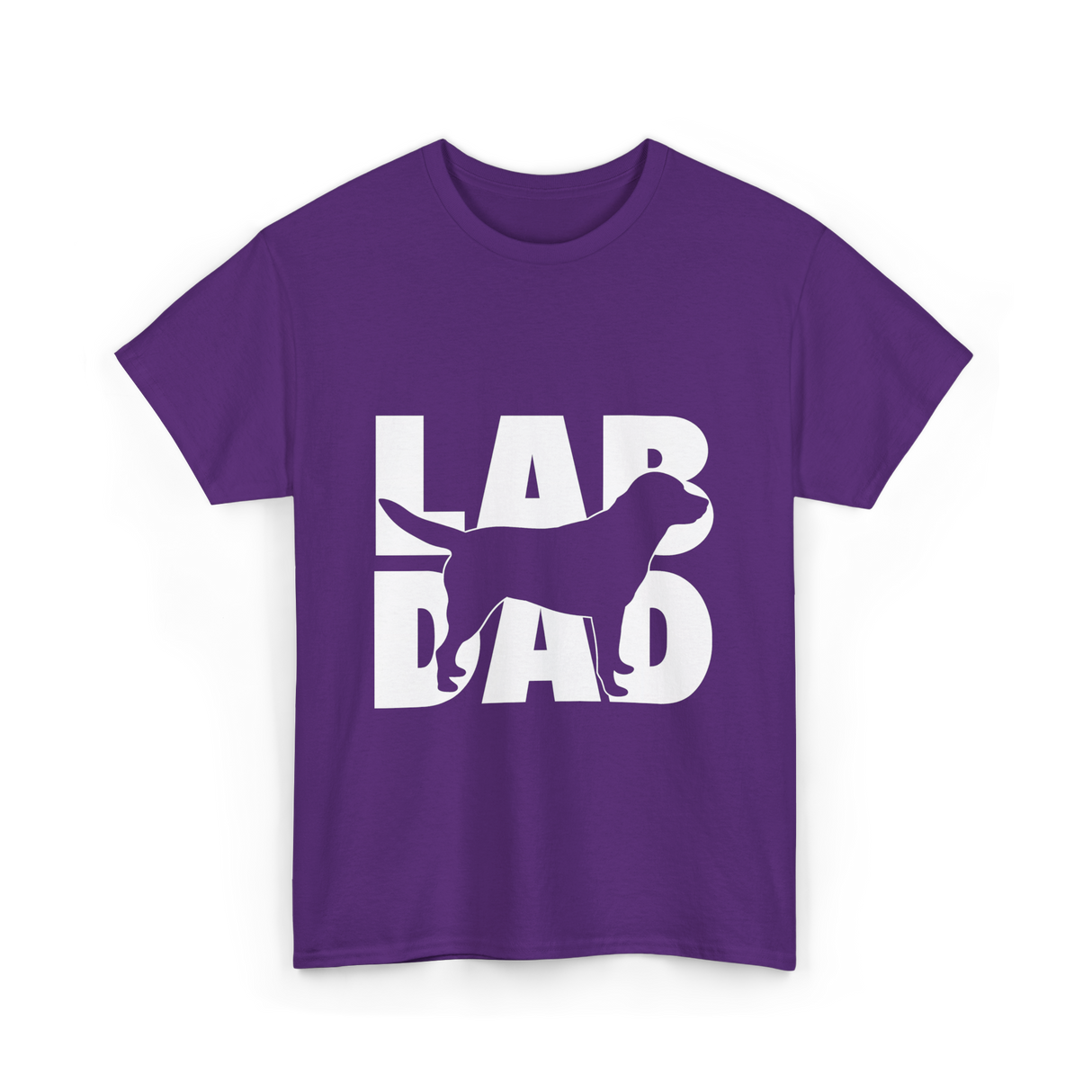 Lab Dad Labrador Retriever Dog Dad T-Shirt - Purple