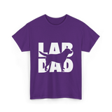 Lab Dad Labrador Retriever Dog Dad T-Shirt - Purple