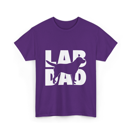 Lab Dad Labrador Retriever Dog Dad T-Shirt - Purple