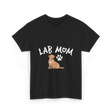 Lab Mom Dog Lover T-Shirt - Black