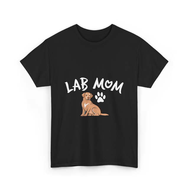 Lab Mom Dog Lover T-Shirt - Black