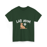 Lab Mom Dog Lover T-Shirt - Forest Green