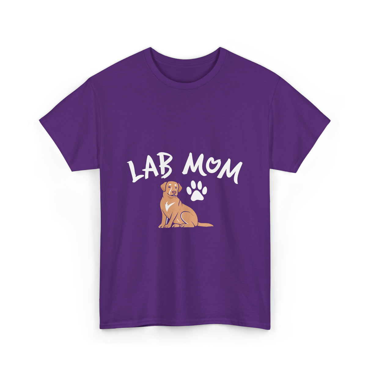 Lab Mom Dog Lover T-Shirt - Purple