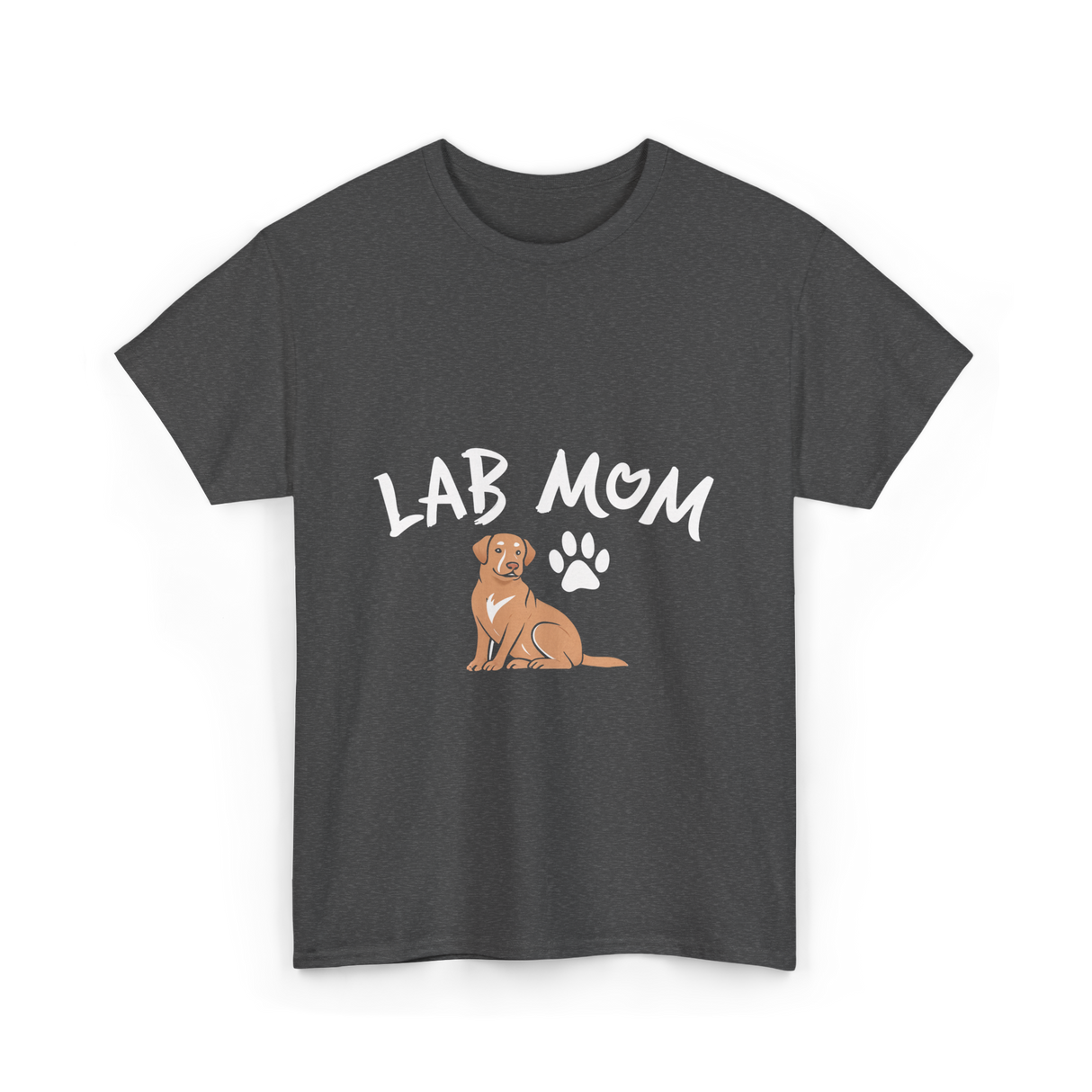 Lab Mom Dog Lover T-Shirt - Dark Heather