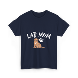 Lab Mom Dog Lover T-Shirt - Navy