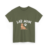 Lab Mom Dog Lover T-Shirt - Military Green