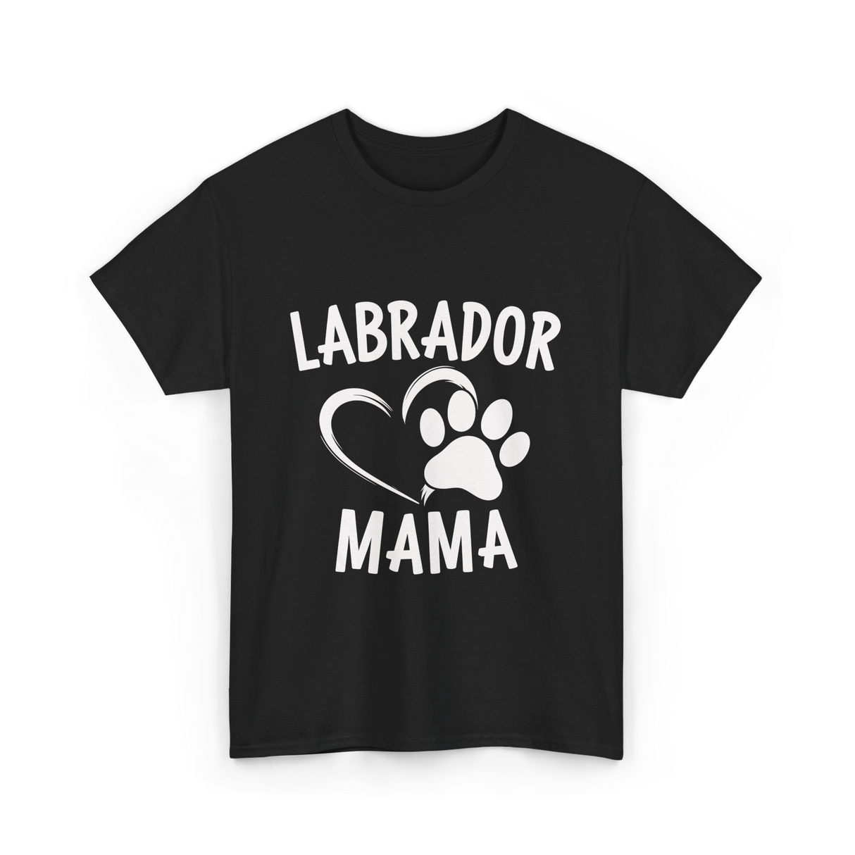 Labrador Mama Dog Lover T-Shirt - Black