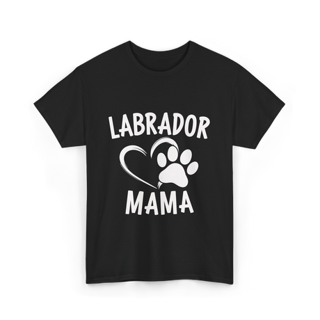 Labrador Mama Dog Lover T-Shirt - Black