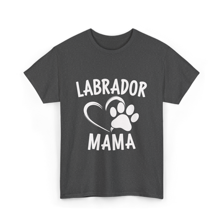 Labrador Mama Dog Lover T-Shirt - Dark Heather