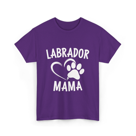 Labrador Mama Dog Lover T-Shirt - Purple