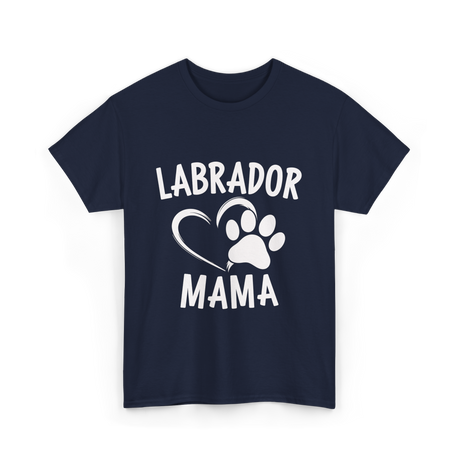 Labrador Mama Dog Lover T-Shirt - Navy