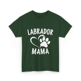 Labrador Mama Dog Lover T-Shirt - Forest Green