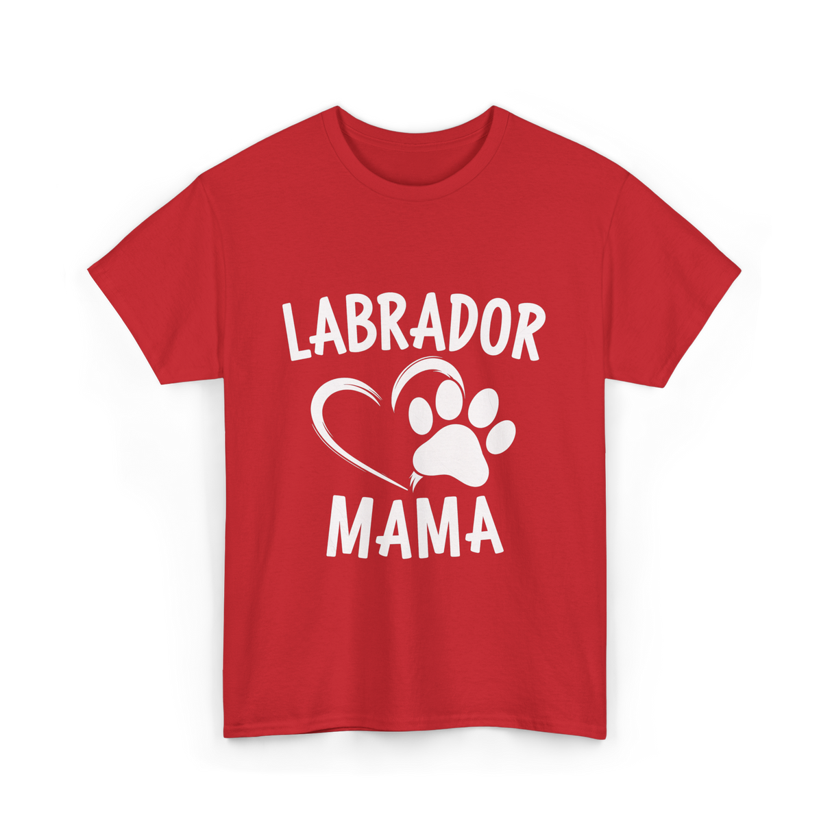 Labrador Mama Dog Lover T-Shirt - Red