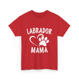 Labrador Mama Dog Lover T-Shirt - Red