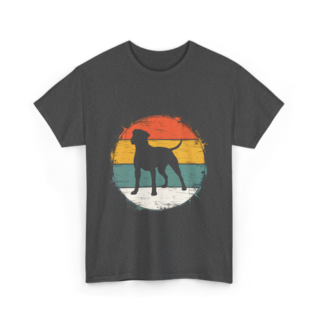 Labrador Silhouette Dog Lover T-Shirt - Dark Heather