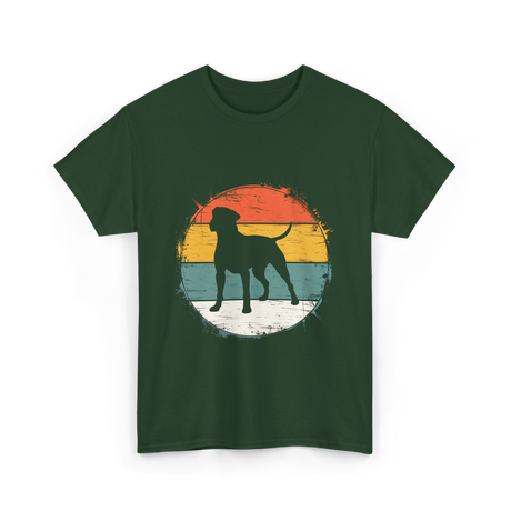 Labrador Silhouette Dog Lover T-Shirt - Forest Green