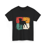 Labrador Silhouette Labrador Dog T-Shirt - Black