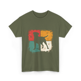 Labrador Silhouette Labrador Dog T-Shirt - Military Green