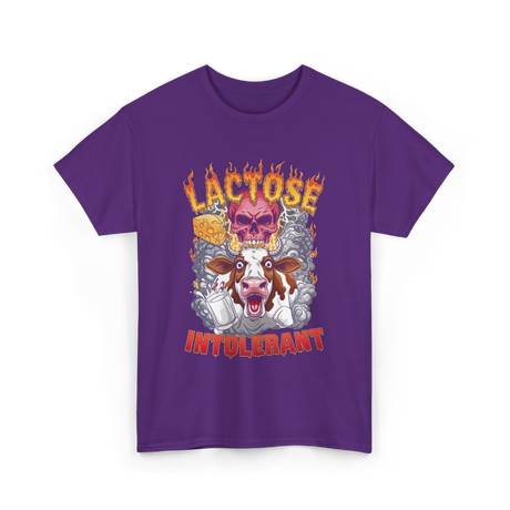 Lactose Intolerant Meme T-Shirt - Purple