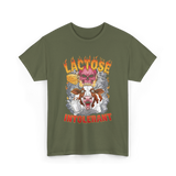 Lactose Intolerant Meme T-Shirt - Military Green