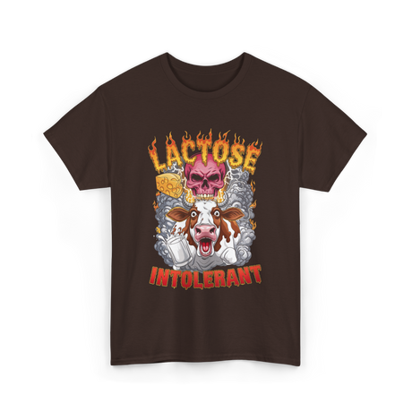 Lactose Intolerant Meme T-Shirt - Dark Chocolate