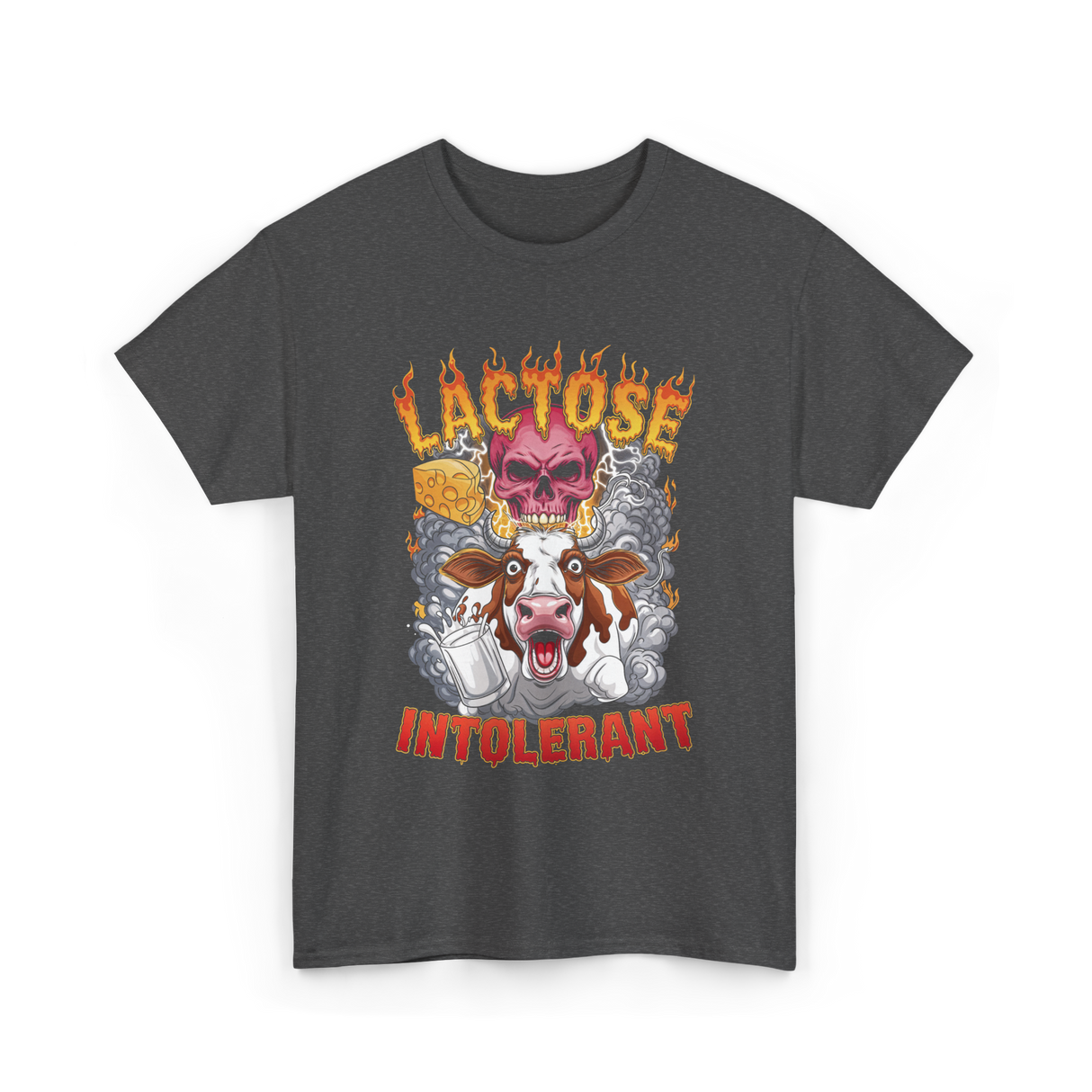 Lactose Intolerant Meme T-Shirt - Dark Heather