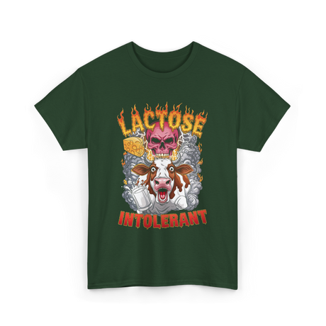 Lactose Intolerant Meme T-Shirt - Forest Green