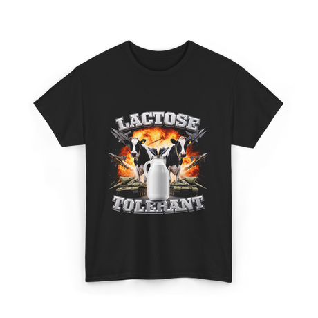 Lactose Tolerant Milk Cows T-Shirt - Black