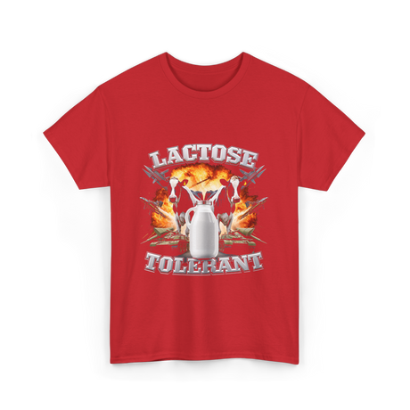 Lactose Tolerant Milk Cows T-Shirt - Red