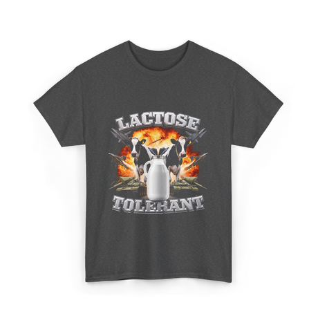 Lactose Tolerant Milk Cows T-Shirt - Dark Heather