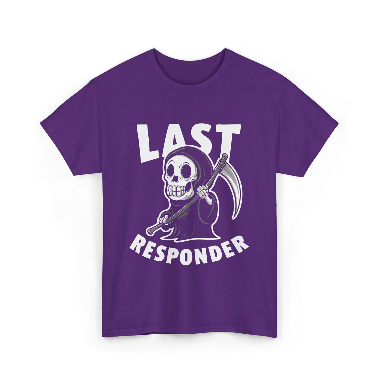 Last Responder Grim Reaper T-Shirt - Purple