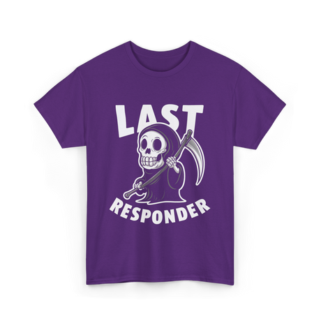 Last Responder Grim Reaper T-Shirt - Purple