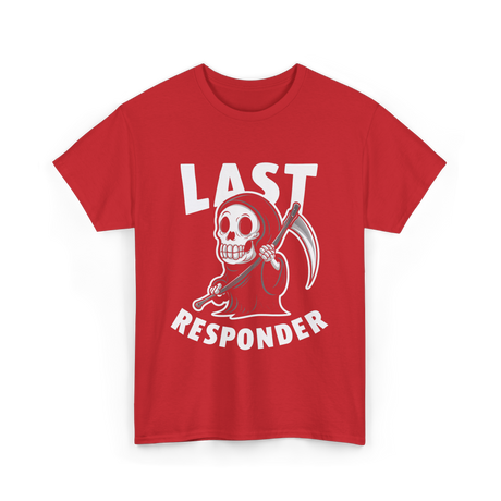 Last Responder Grim Reaper T-Shirt - Red