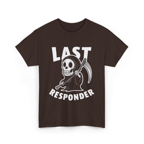 Last Responder Grim Reaper T-Shirt - Dark Chocolate