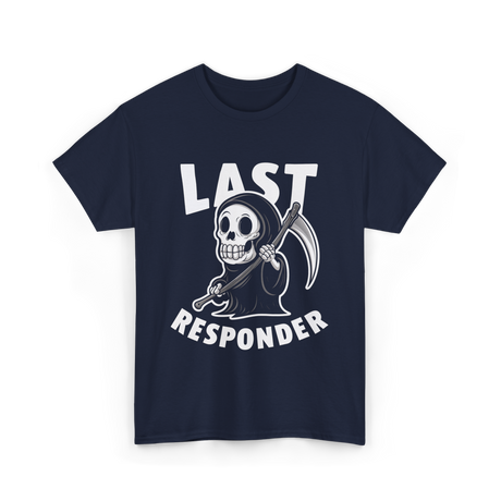 Last Responder Grim Reaper T-Shirt - Navy