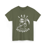 Last Responder Grim Reaper T-Shirt - Military Green