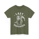 Last Responder Grim Reaper T-Shirt - Military Green