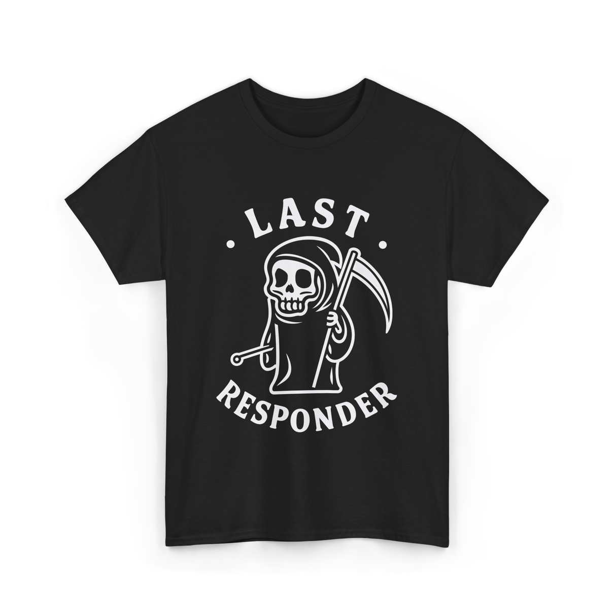 Last Responder Grim Reaper T-Shirt - Black