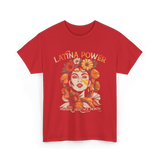 Latina Power Hispanic Heritage Month T-Shirt - Red