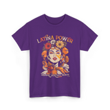 Latina Power Hispanic Heritage Month T-Shirt - Purple