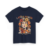 Latina Power Hispanic Heritage Month T-Shirt - Navy