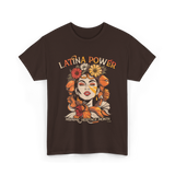 Latina Power Hispanic Heritage Month T-Shirt - Dark Chocolate