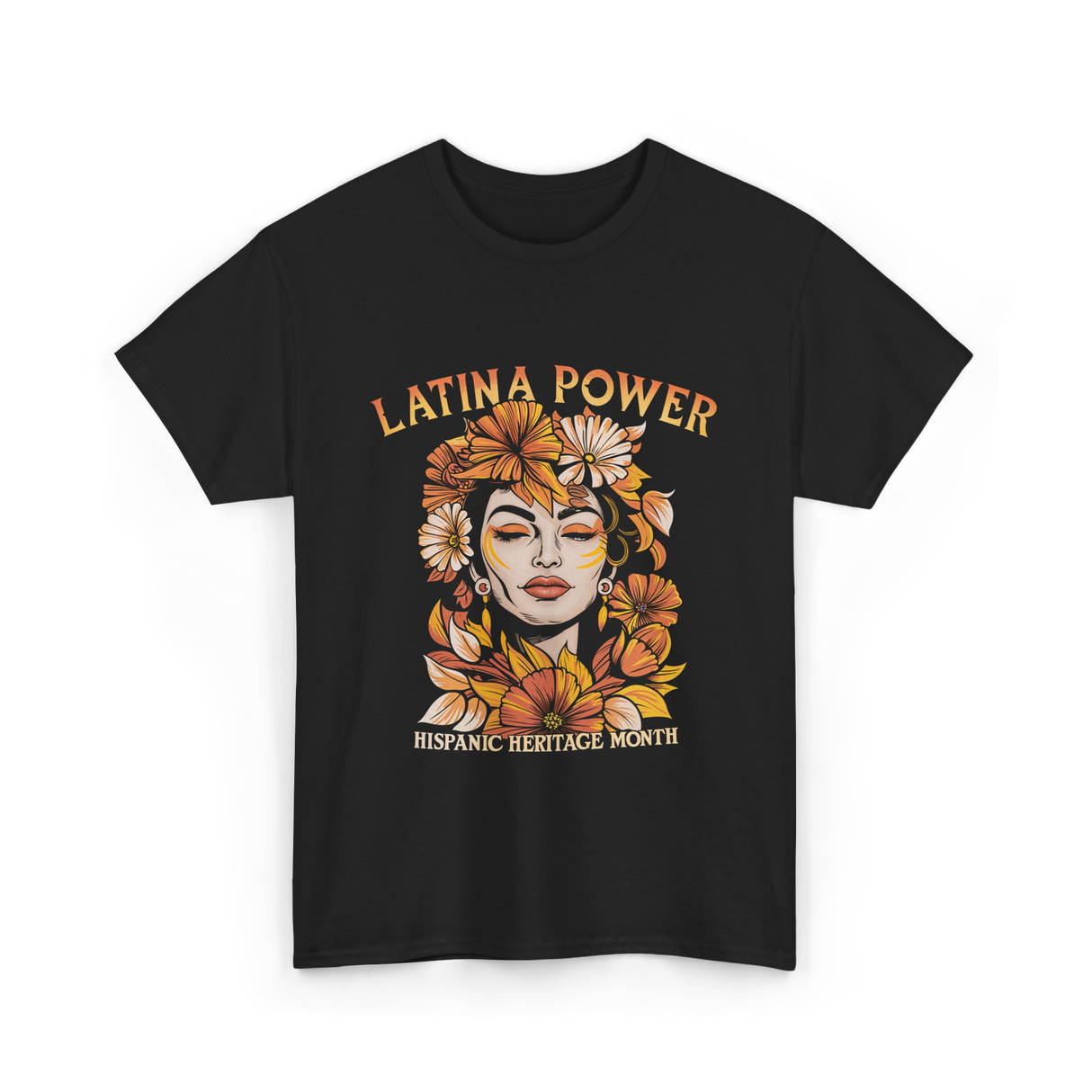 Latina Power Hispanic Heritage T-Shirt - Black