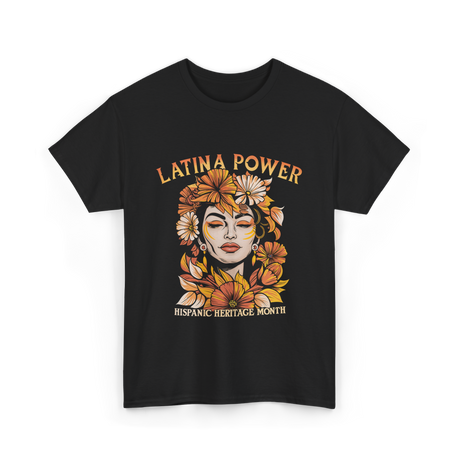 Latina Power Hispanic Heritage T-Shirt - Black