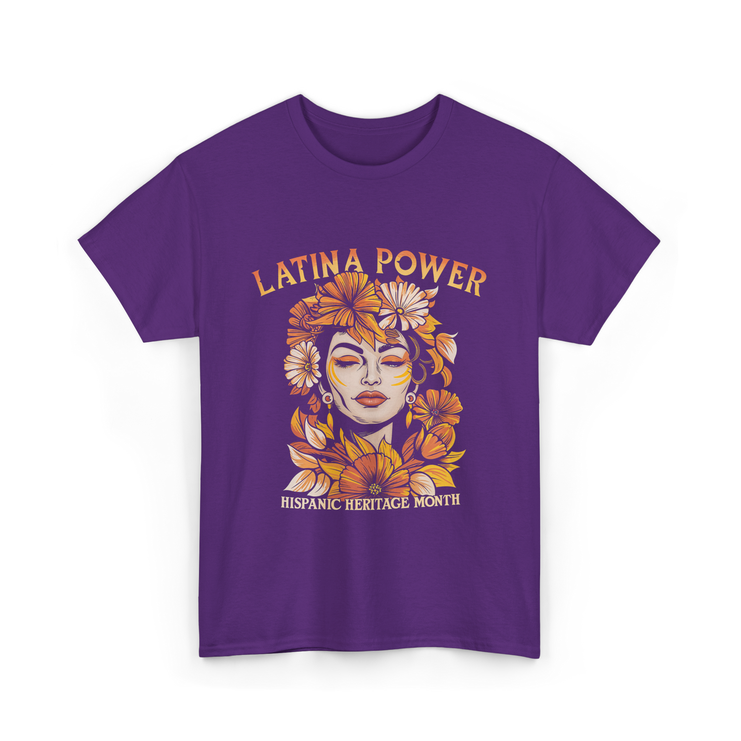 Latina Power Hispanic Heritage T-Shirt - Purple